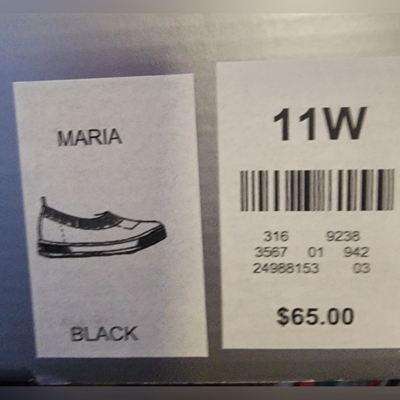 CloudWalkers size 11W black white pattern slip on shoe - Picture 3 of 5